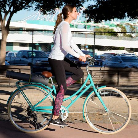 sixthreezero Ride In The Park Women's 3-Speed Touring City Bike, 26" Wheels 17" Frame, Navy Blue, 17"/One Size