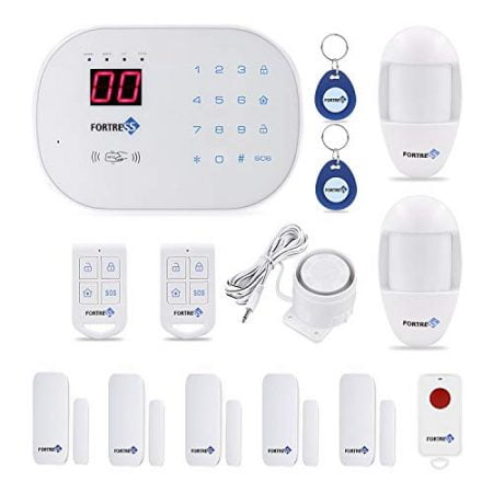Fortress Security Store S03 WiFi and Landline Security Alarm System Classic Kit Wireless Home Security System Compatible with Alexa and App Controlled