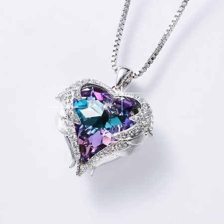 Heart of Ocean Pendant Necklaces for Women Made with Swarovski Crystals