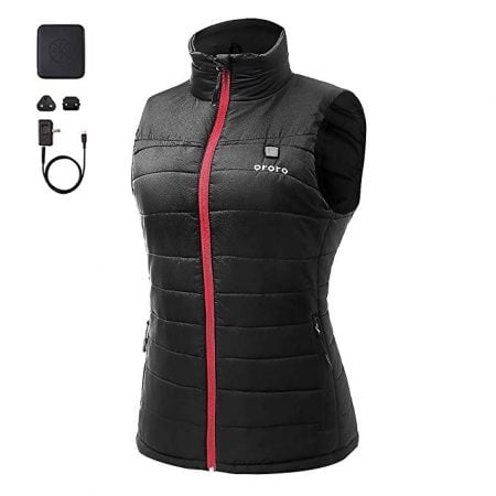 Women's Lightweight Heated Vest with Battery Pack (Small)