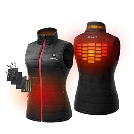 Women's Lightweight Heated Vest with Battery Pack (Small)