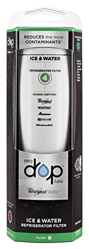 EveryDrop by Whirlpool Refrigerator Water Filter 4 (Pack of 1, Packaging may vary)