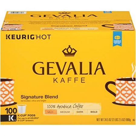 Gevalia Signature Blend Coffee, K-CUP Pods, 100 Count,Pack of 1