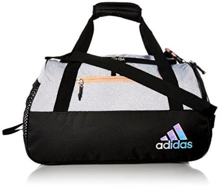 adidas Women's Squad III Duffel Bag, One Size, White Grip/Black/Lucid Red