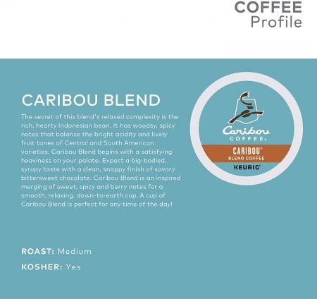 Caribou Blend, Single Serve Coffee K-Cup Pod