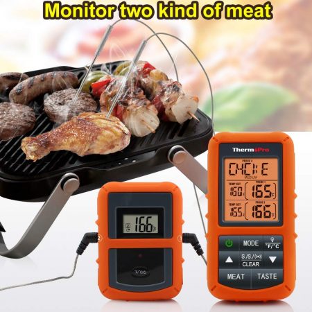 Wireless Remote Digital Cooking Food Meat Thermometer