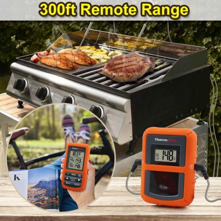 Wireless Remote Digital Cooking Food Meat Thermometer