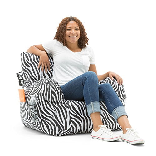 Big Joe 645182 Dorm Bean Bag Chair, Zebra