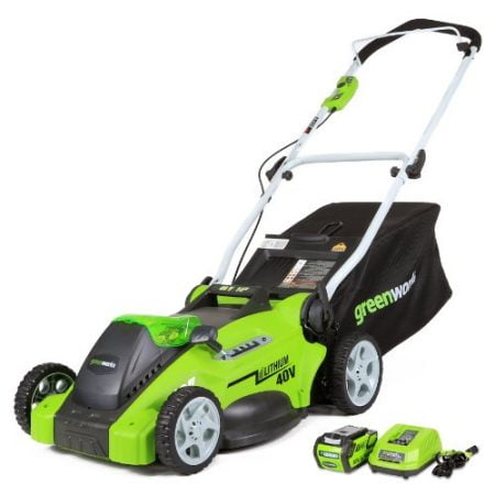 Greenworks 16-Inch 40V Cordless Lawn Mower, 4.0 AH Battery Included 25322