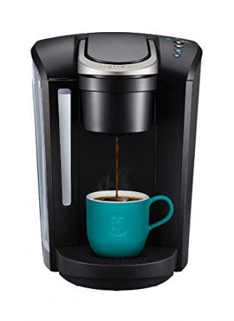 Keurig K-Select Single Serve K-Cup Pod Coffee Maker, With Strength Control and Hot Water On Demand, Matte Black