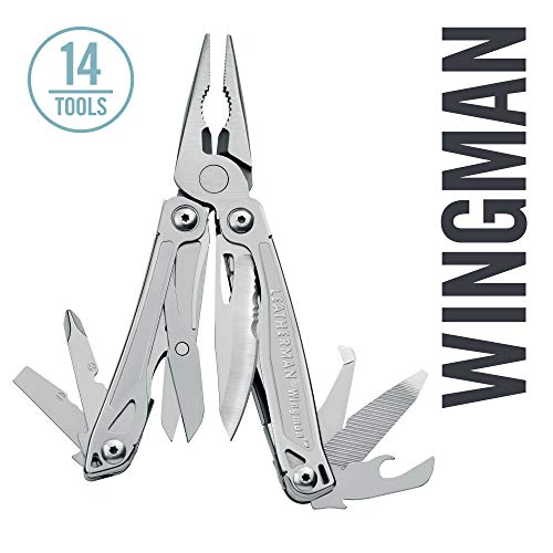 LEATHERMAN - Wingman Multitool with Spring-Action Pliers and Scissors, Stainless Steel