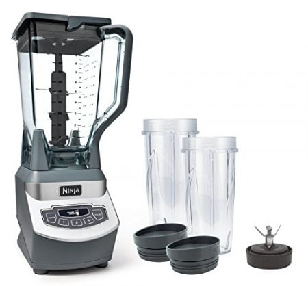 Ninja Professional Countertop Blender with 1100-Watt Base, 72oz Total Crushing Pitcher and (2) 16oz Cups for Frozen Drinks and Smoothies (BL660)