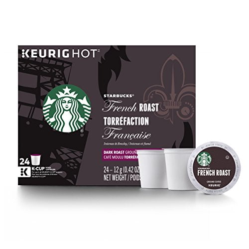Starbucks French Dark Roast Single Cup Coffee for Keurig Brewers, 4 Boxes of 24 (96 Total K-Cup Pods)