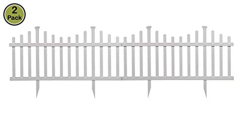 Zippity Outdoor Products ZP19001 Picket Fence, 1 x Pack of 2, White