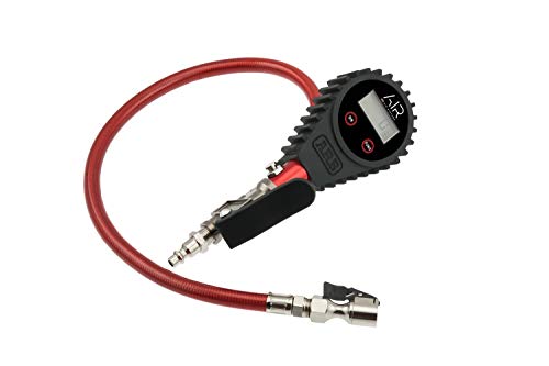 ARB ARB601 Digital Tire Pressure Gauge with Braided Hose and Chuck, Inflator and Deflator 25-75 PSI Readings