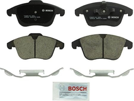 Bosch BC1306 QuietCast Premium Ceramic Disc Brake Pad Set For Select Land Rover LR2, Range Rover Evoque; Volvo S60, S80, V60, V70, XC70; Front