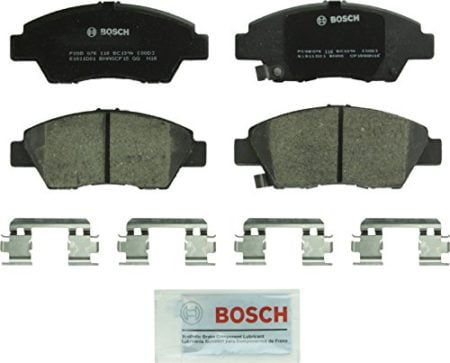 Bosch BC1394 QuietCast Premium Ceramic Disc Brake Pad Set For Honda: 2011-2016 CR-Z, 2009-2017 Fit; Front