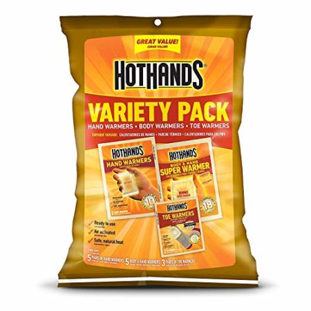 HotHands Toe, Hand, & Body Warmer Variety Pack - Long Lasting Safe Natural Odorless Air Activated Warmers (3 PACK)