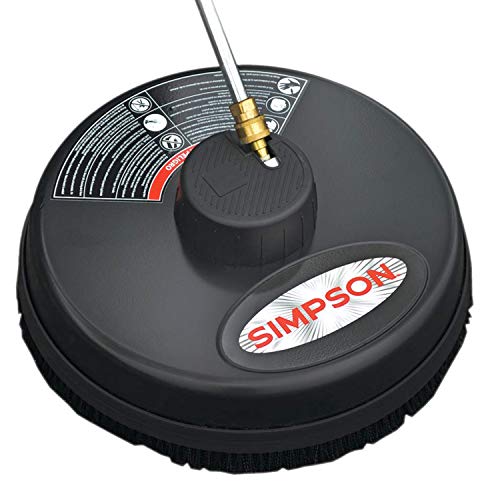 Simpson Cleaning 80165, Rated Up to 3600 PSI Universal 15" Steel Surface Scrubber for Cold Water Pressure Washers, Plain