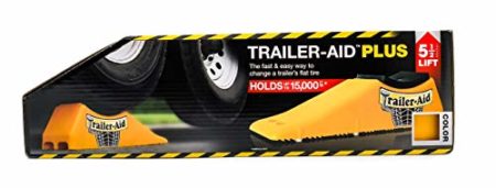 Trailer-Aid "Plus" Tandem Tire Changing Ramp, The Fast and Easy Way To Change A Trailer's Flat Tire, Holds up to 15,000 Pounds, 5.5 Inch Lift (Yellow)