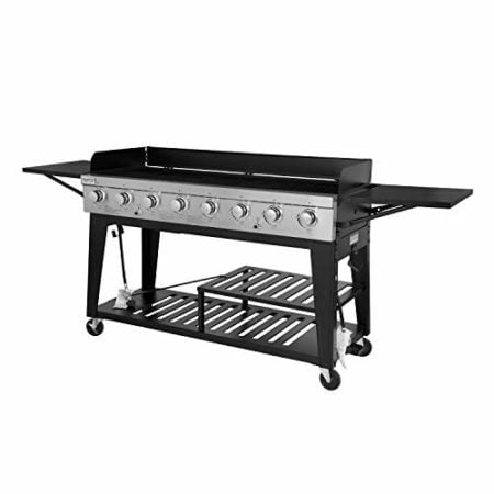 Royal Gourmet 8-Burner Liquid Propane Event Gas Grill, BBQ, Picnic, or Camping Outdoor, Black