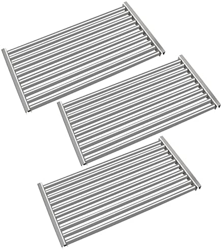 19 1/16 Inch Stainless Steel Cooking Grid Grates Part Replacement for Brinkmann 810-1750-S, 810-1751-S, 810-3752-F, 810-6570-F, 810-3551-0, Brinkmann 810- Gas Grill Models,3-Pack