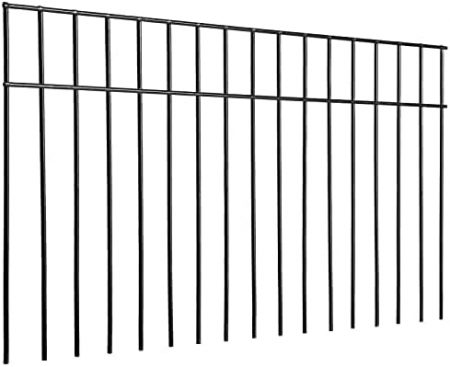 No Dig Fence 24x15-inch Animal Barrier Fence Underground Decorative Garden Fencing with 1.5 Inch Spike Spacing dog fence for the Yard Metal Fence Panel Ground Stakes Defence for Outdoor Patio (5 Pack)